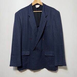 Vintage CDG Homme Plus Double Breasted Linen Blazer Sport Coat Jacket Mens Small